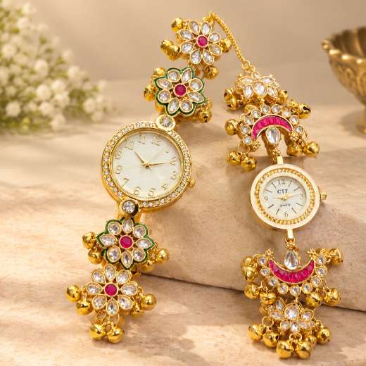 Kundan Wristwatch